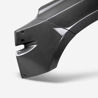 Seibon 2022 Nissan Frontier MB-Style Carbon Front Fibers Pair (2in rise 4in Wider)