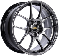 BBS RF - 17x7 / 4x100 / ET 38 (70mm PFS Required) - Diamond Black