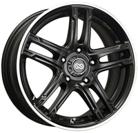 Enkei FD-05 17X7 5x112 50mm Offset 72.62mm Bore Black Machined Wheel (MOQ 40)
