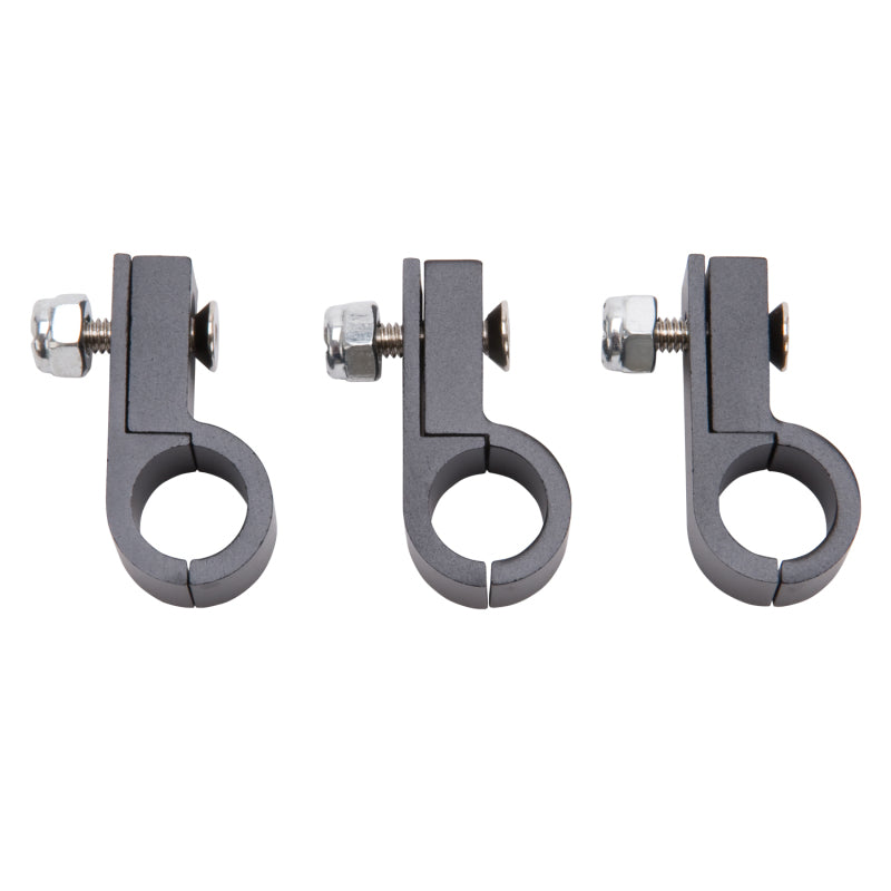 Russell Line Clamp For -6 Tubing Black Anodize (4 Pack)