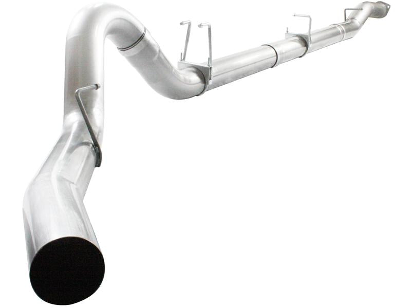 aFe Atlas Exhausts 5in DPF-Back Aluminized Steel Exhaust Sys 2015 Ford Diesel V8 6.7L (td) Black Tip