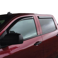 Westin 2014-2018 Chevy Silverado 1500 Crew Cab In-Channel Wind Deflector 4pc - Smoke