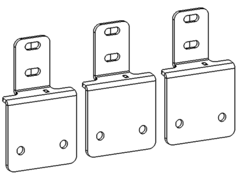 Go Rhino 05-26 Nissan Frontier (4dr) Dominator Xtreme Side Step Mounting Brackets - Tex. Blk