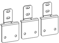 Go Rhino 05-26 Nissan Frontier (4dr) Dominator Xtreme Side Step Mounting Brackets - Tex. Blk