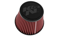 K&N Universal Clamp-on Air Filter 2in Flange ID 5-3/16in Base 3-1/2in Top 3-11/16in Height w/ Vent