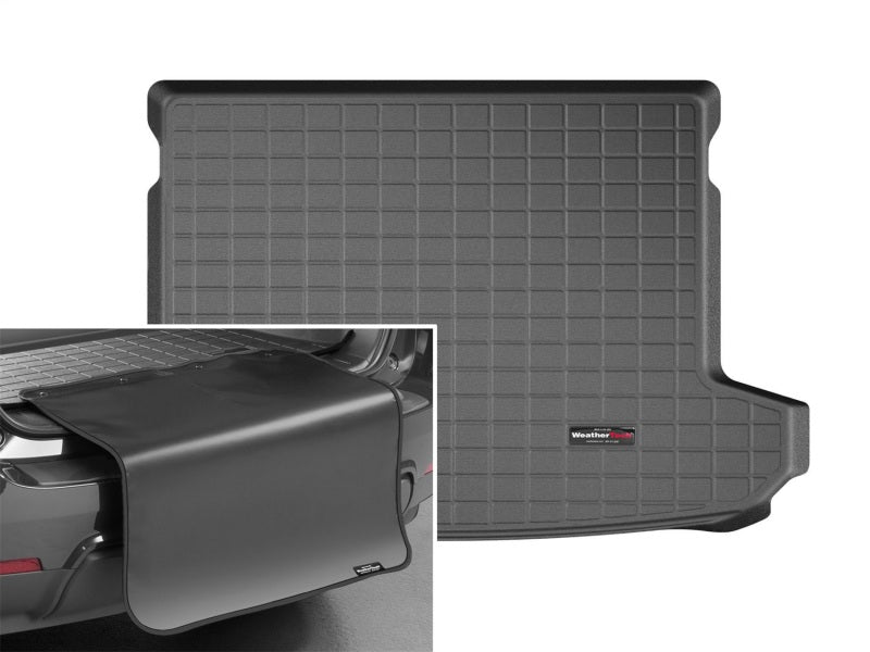 WeatherTech 2019 + Hyundai Tucson Cargo w/ Bumper Protector - Black