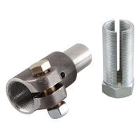 Synergy Weld-In Forged Double Adjuster Tube Adapter 1in-14 Left Hand Thread 1in ID Tube