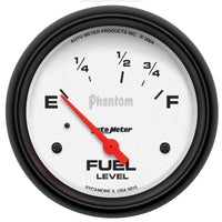 AutoMeter Gauge Fuel Level 2-5/8in. 73 Ohm(e) to 10 Ohm(f) Elec Phantom