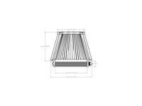 aFe POWER Universal Clamp-On Air Filter w/ D2 Dura-Dry Media - 5.5in F x 7in B x 4.75in T x 5in H