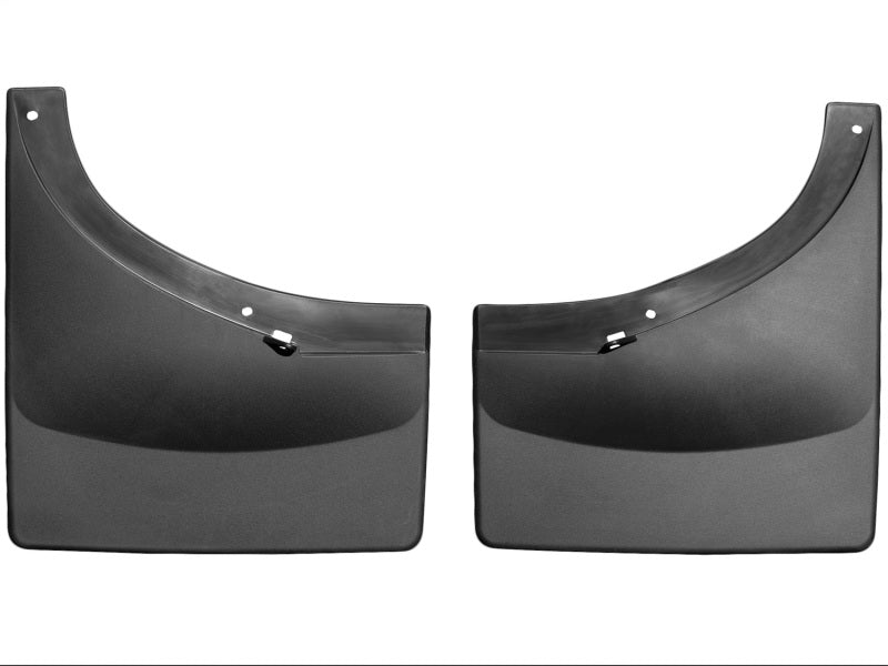 WeatherTech 07-13 GMC Sierra No Drill Mudflaps - Black