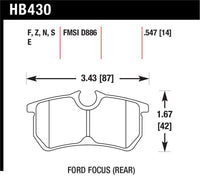 Hawk HP+ Street Brake Pads