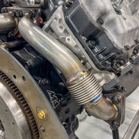 Wehrli 01-04 Chevrolet 6.6L Duramax LB7 2in Stainless Up Pipe Kit w/Gaskets - Twin Turbo