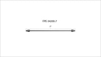 Fleece Performance 7in High Pressure Fuel Line (8mm x 3.5mm Line M14x1.5 Nuts)