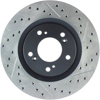 StopTech 00-09 S2000 Slotted & Drilled Left Front Rotor