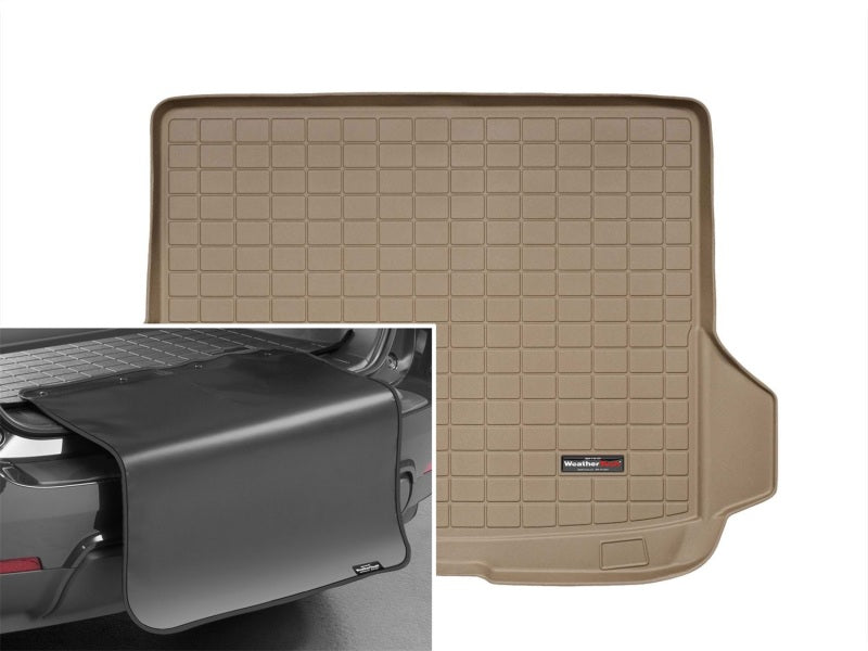 WeatherTech 10-17 BMW 5-Series Gran Turismo Cargo Liners w/ Bumper Protector - Tan