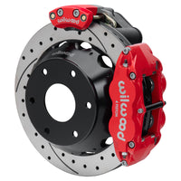 Wilwood kit rear EPB FNSL4R big ford new style 2.50 offset 12.88 rotor 6 lug SRP red