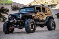 DV8 Offroad 07-18 Jeep Wrangler JK 2 Piece Fast Back Hard Top 4 Door - Black (DS Only)