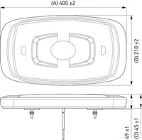Hella L/Bar Mini 16In Led (Mv Fxd Amber)