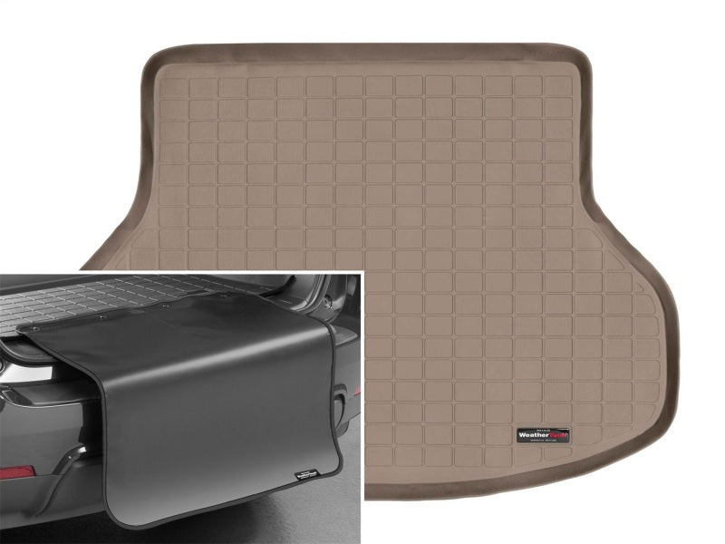 WeatherTech 2001-2007 Toyota Highlander Cargo w/ Bumper Protector - Tan