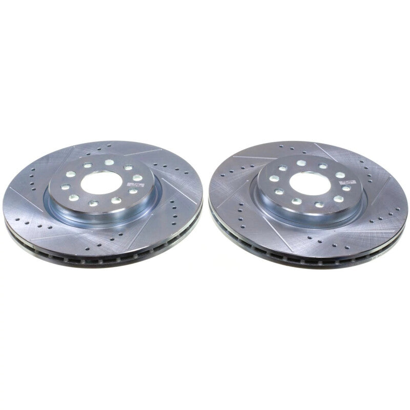 Power Stop 22-24 Jeep Grand Cherokee Front Drilled & Slotted Rotor - Pair