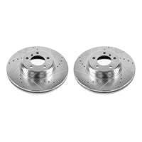 Power Stop 03-05 Land Rover Range Rover Front Evolution Drilled & Slotted Rotors - Pair