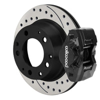 Wilwood 84-89 Porsche 911 D31 11.42in. Rear Brake Kit w/ Flex Lines - Drilled Rotors (Black)