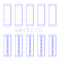 King Engine Bearings Toyota 1TR-FE/ 2TR-FE (Size 0.05) Main Bearing Set