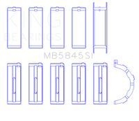 King Engine Bearings Ford Mod Motor 6.2L V8 (Size 0.05) Main Bearing Set