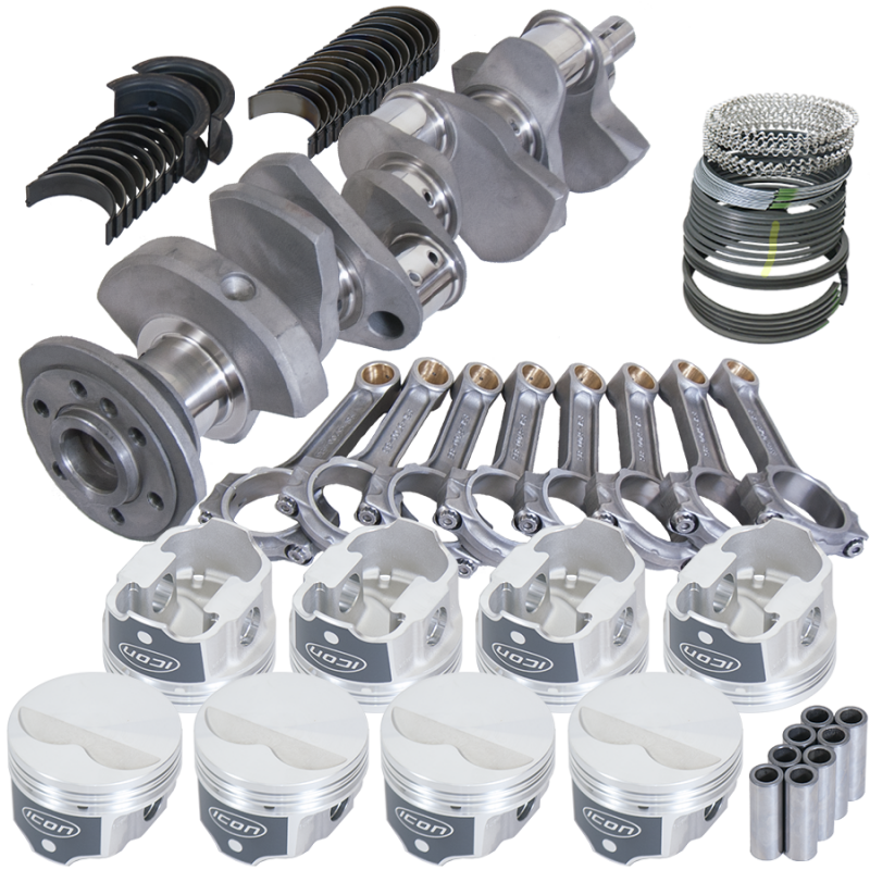 Eagle Chevy LT1 350 1Pc 3.480in Crank 5.700in I-Beam Rods -3.7cc 4.040in Pistons Rotating Assembly