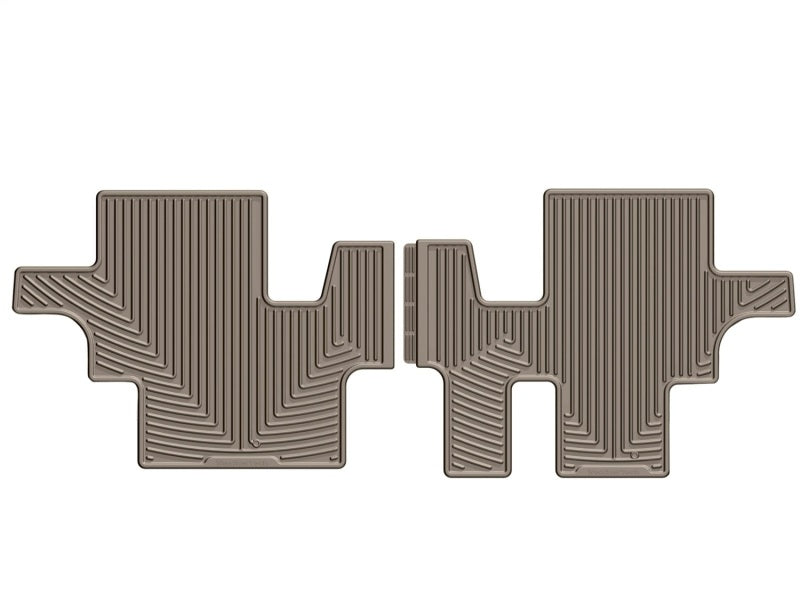 WeatherTech 13+ Nissan Pathfinder Rear Rubber Mats - Tan
