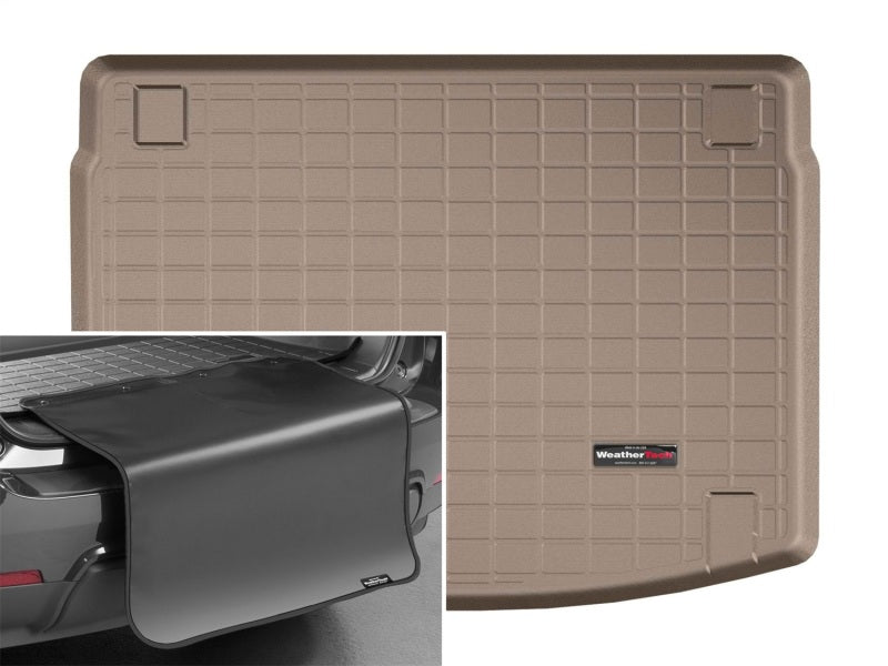 WeatherTech 2018+ Hyundai Elantra GT Cargo Liners w/ Bumper Protector - Tan (Hatchback)