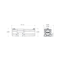 Superwinch 7500 LBS 12V DC 5/16in x 54ft Steel Rope S7500 Winch