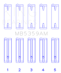 King Engine Bearings Mazda Fe 2.0L (Size +0.25mm) Main Bearing Set