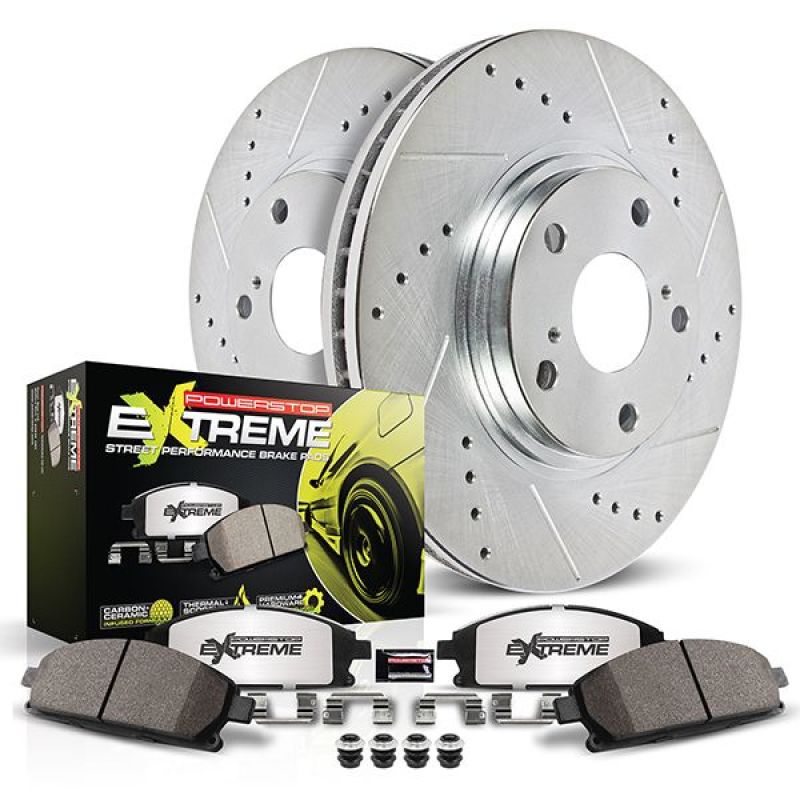 Power Stop 18-21 Kia Stinger Front and Rear Z26 Street Brake Kit
