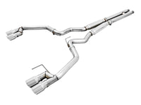 AWE Tuning 2018+ Ford Mustang GT (S550) Cat-Back Exhaust - Track Edition (Quad Chrome Silver Tips)