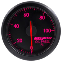 Autometer Airdrive 2-1/6in Oil Pressure Gauge 0-100 PSI - Black