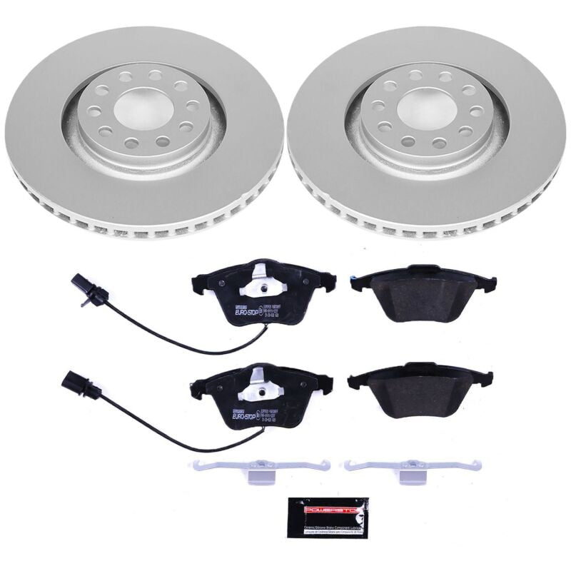 Power Stop 05-09 Audi A4 Front Euro-Stop Brake Kit