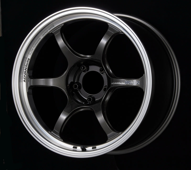 Advan RG-D2 18x9.5 +29 5x114.3 Machining and Black Gunmetallic Wheel