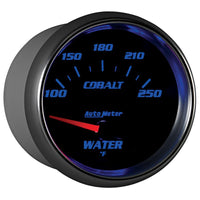 Autometer Cobalt 66mm 100-250 Degree F Electric Water Temperature Gauge