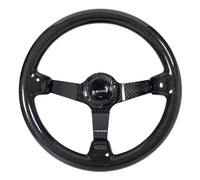 NRG Carbon Fiber Steering Wheel (350mm) Deep Dish - Full Carbon