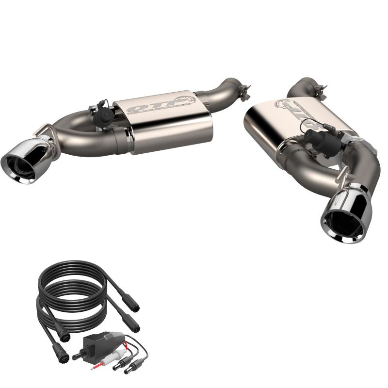 QTP 2016-2024 Chevrolet Camaro SS QTP Screamer Axle Back Dual Tip Bumper