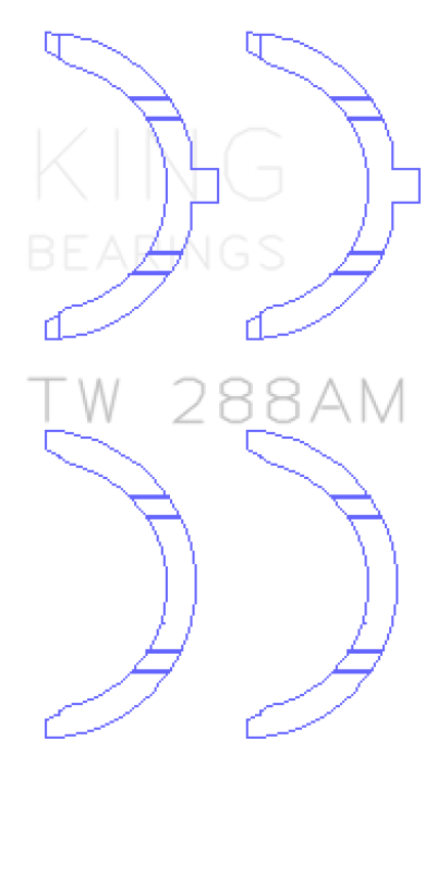 King Engine Bearings Toyota 2UZ Thrust Washer Set