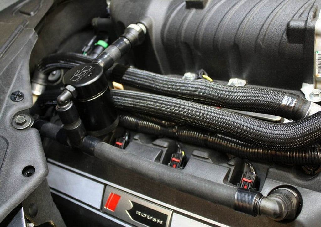 J&L Oil Separator 3.0 Passenger Side, Black Anodized