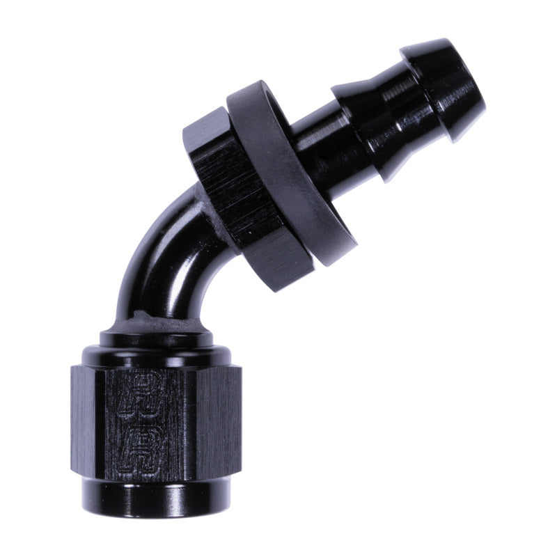 Russell 6AN Twist-Lok 60 Degree Hose End - Black