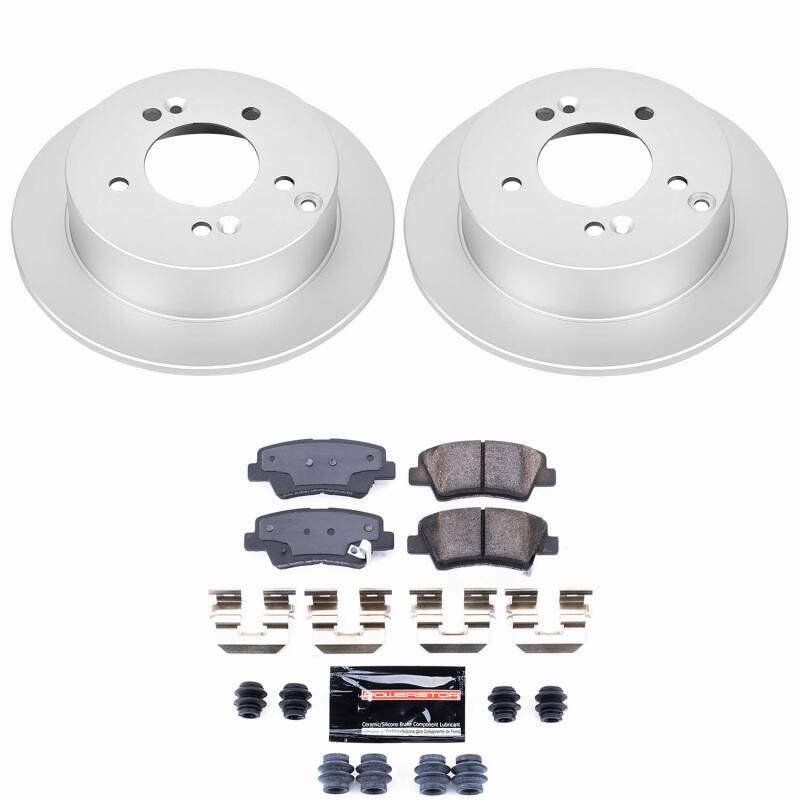 Power Stop 09-10 Hyundai Sonata Rear Z23 Coated Brake Kit
