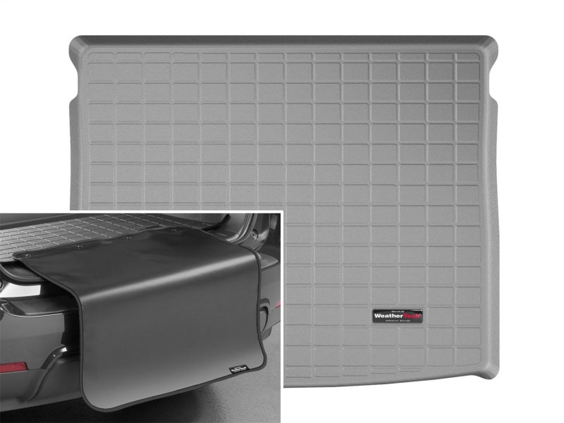 WeatherTech 16+ BMW X1 Cargo Liners w/ Bumper Protector - Grey (Fits w/Sliding&Reclining Rear Seats)