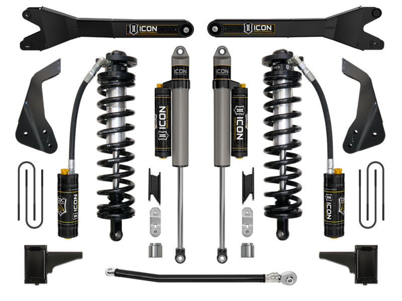 ICON 08-10 Ford F250/F350 4-5.5in Stage 4 Coilover Conversion System w/ Radius Arm