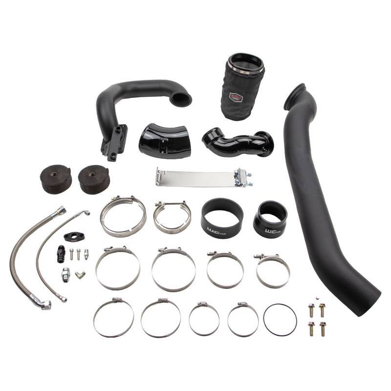 Wehrli 03-07 Dodge 5.9L Cummins S400 Twin Turbo Kit (No Turbo) - WCFab Grey