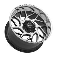 Weld Fulcrum 20x12 / 8x180 / 4.75 BS / 124.3 HB - Gloss Black Machined - Non-BL Wheel