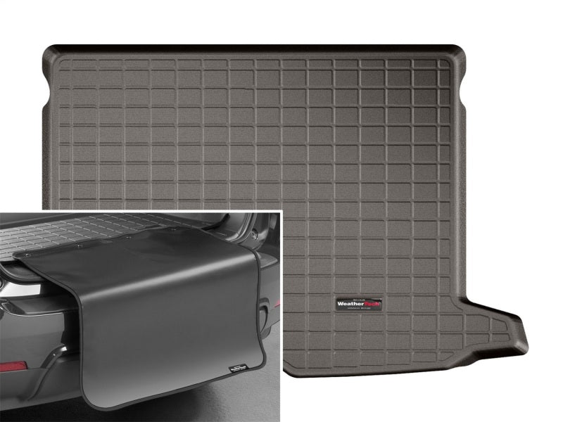 WeatherTech 2016+ Mercedes-Benz GLC Cargo With Bumper Protector - Cocoa